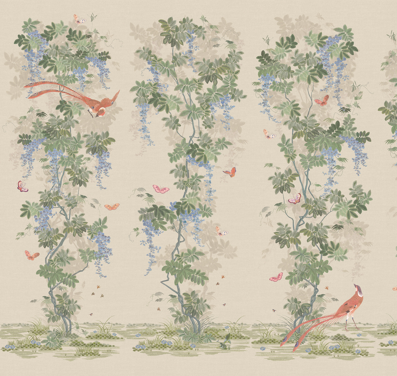 Панно Loymina Панорама Шинуазри: райский сад PNR3 001/1 3×1 Панно Loymina Панорама Шинуазри: райский сад PNR3 001/1 3×1